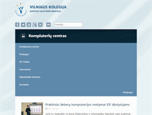 Tablet Screenshot of kc.viko.lt